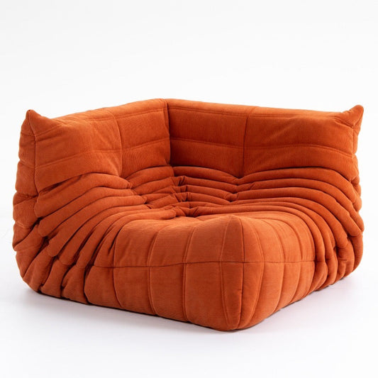 Ultimate Togo Corner Sofa in cozy corduroy fabric.