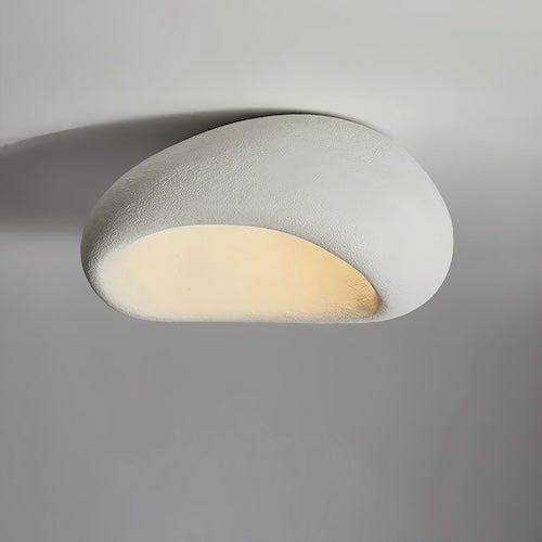 Wabi Sabi White Stone Ceiling Light - orangme.com