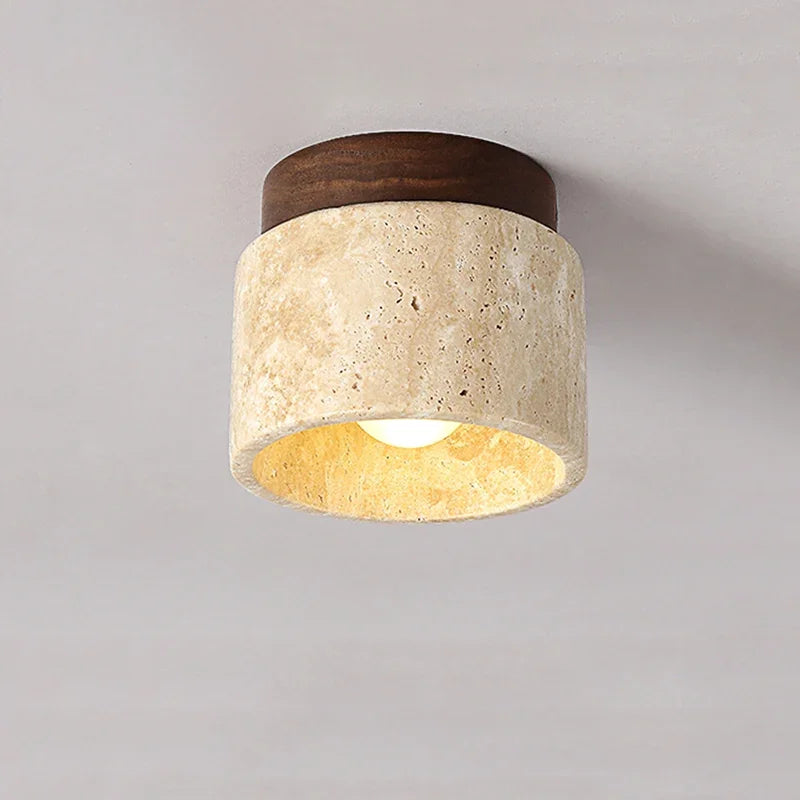 Wabi Sabi Yellow Marble Bedroom Ceiling Lights - orangme.com