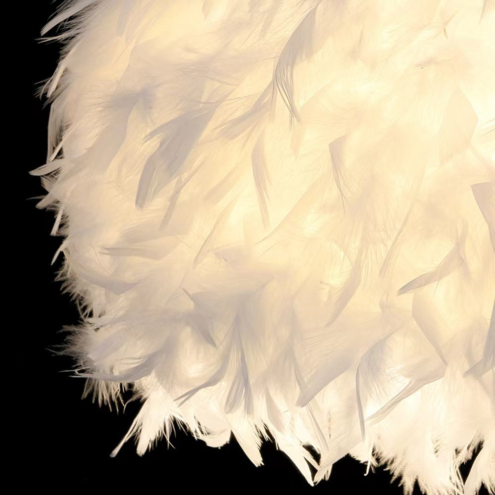 Nordic White Pendant Light | Feather Design