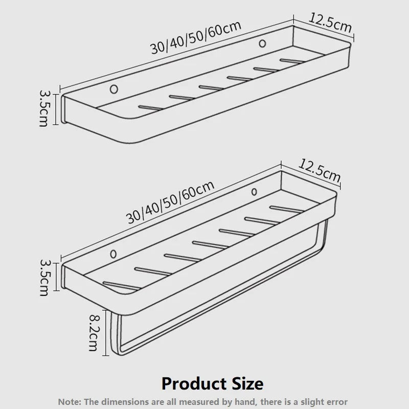 bathroom shelf dimensions