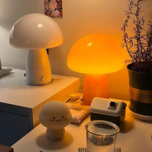 Whimsical Bedside Table Lamp: Small Mushroom Night LightOrangme