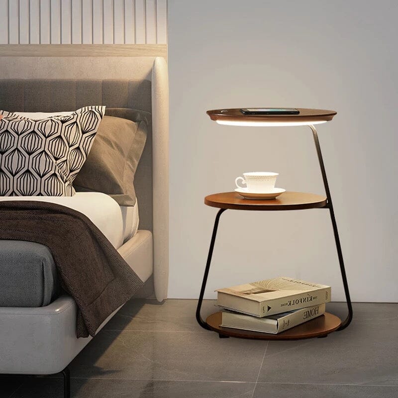 Bedside Table Wireless Charging -orangme.com