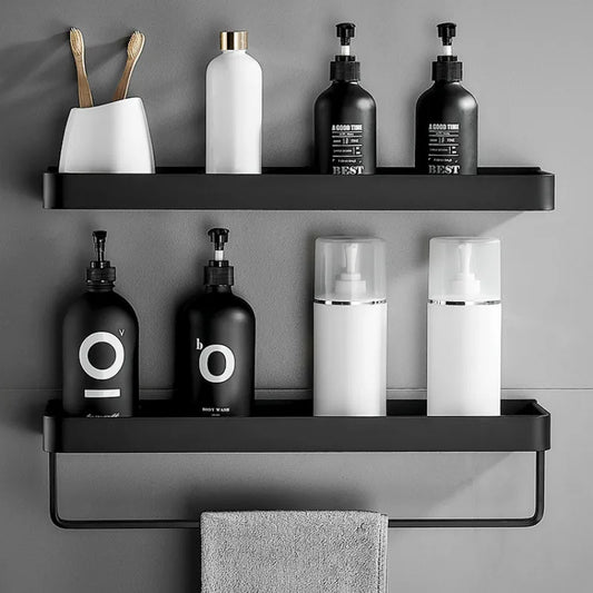 Black Bathroom Shelf: Stylish Storage for Your Home - orangme.com