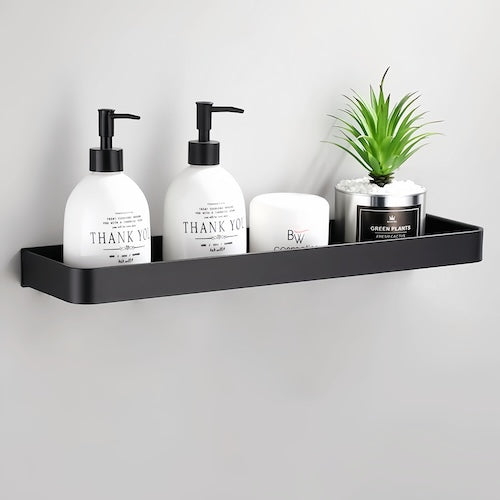 black bathroom wall shelf - orangme.com