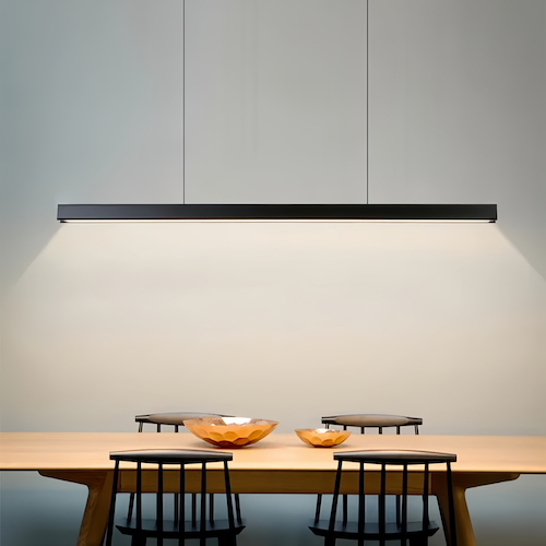 black pendant light