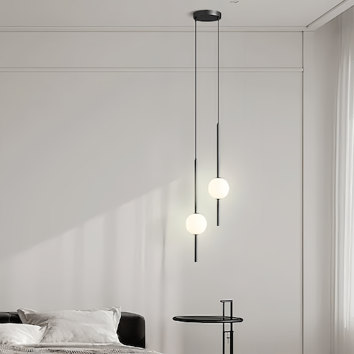 Nordic Black Pendant Light | Postmodern Illumination - Orangme