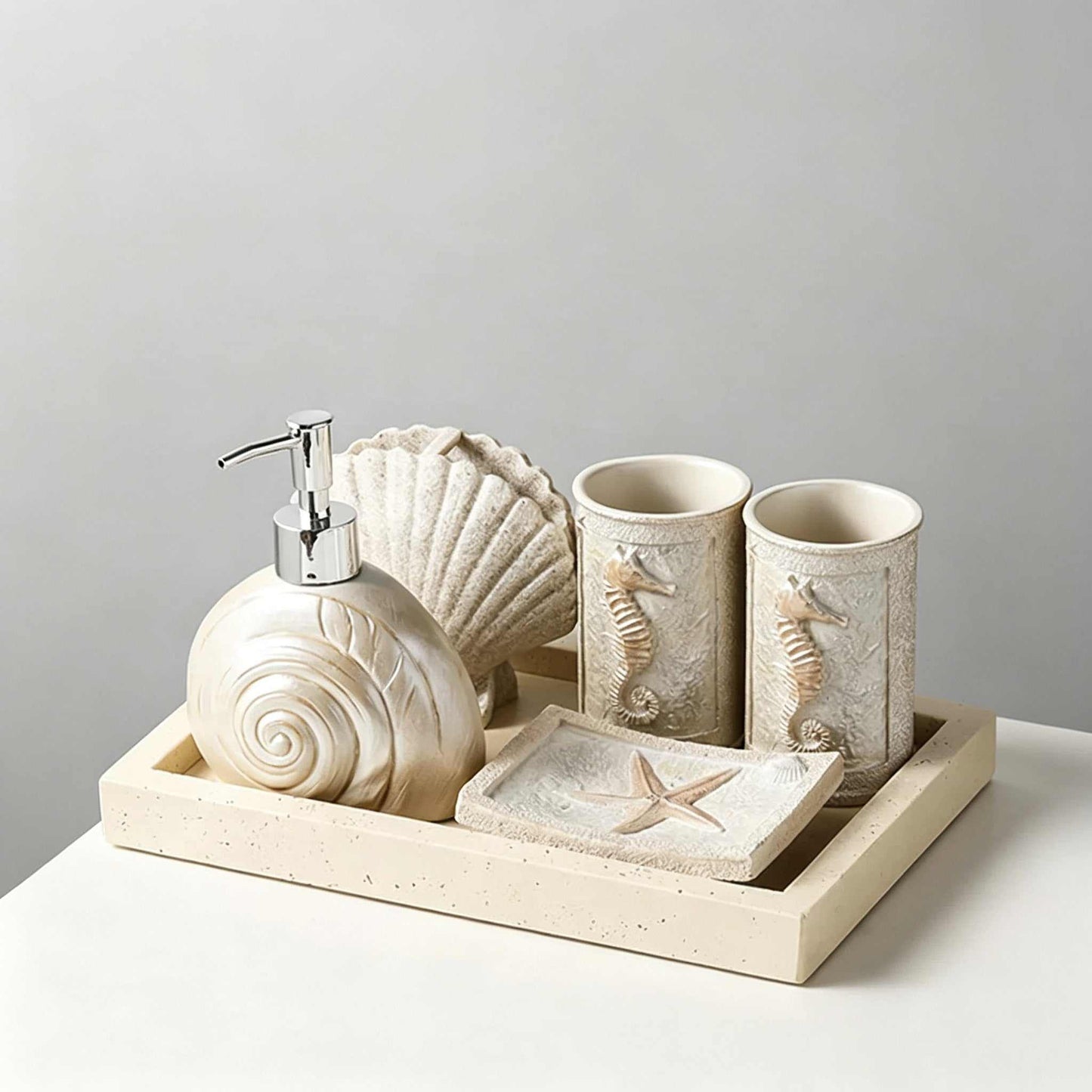 Painted Ceramic Soap Dish - Draining Soap Holder for Bathroom & Hotel Countertops