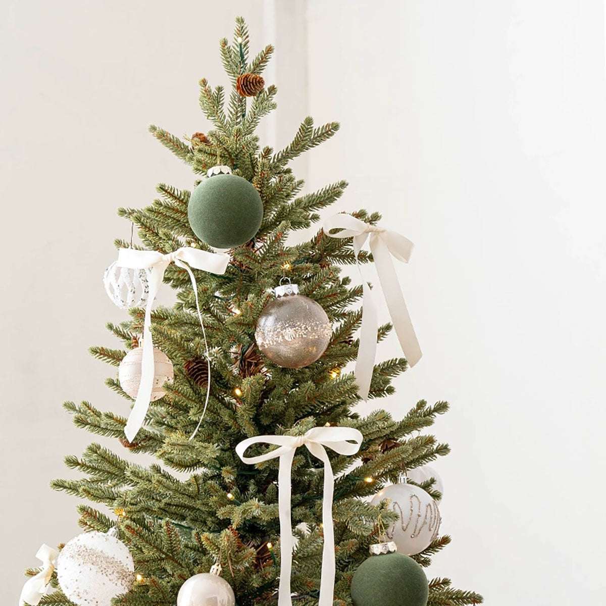 6ft Christmas Tree - Slim Holiday Decor with Lights & Realistic Needles