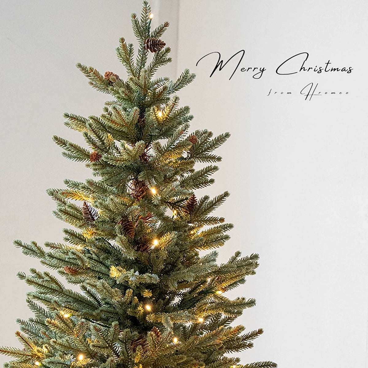 6ft Christmas Tree - Slim Holiday Decor with Lights & Realistic Needles