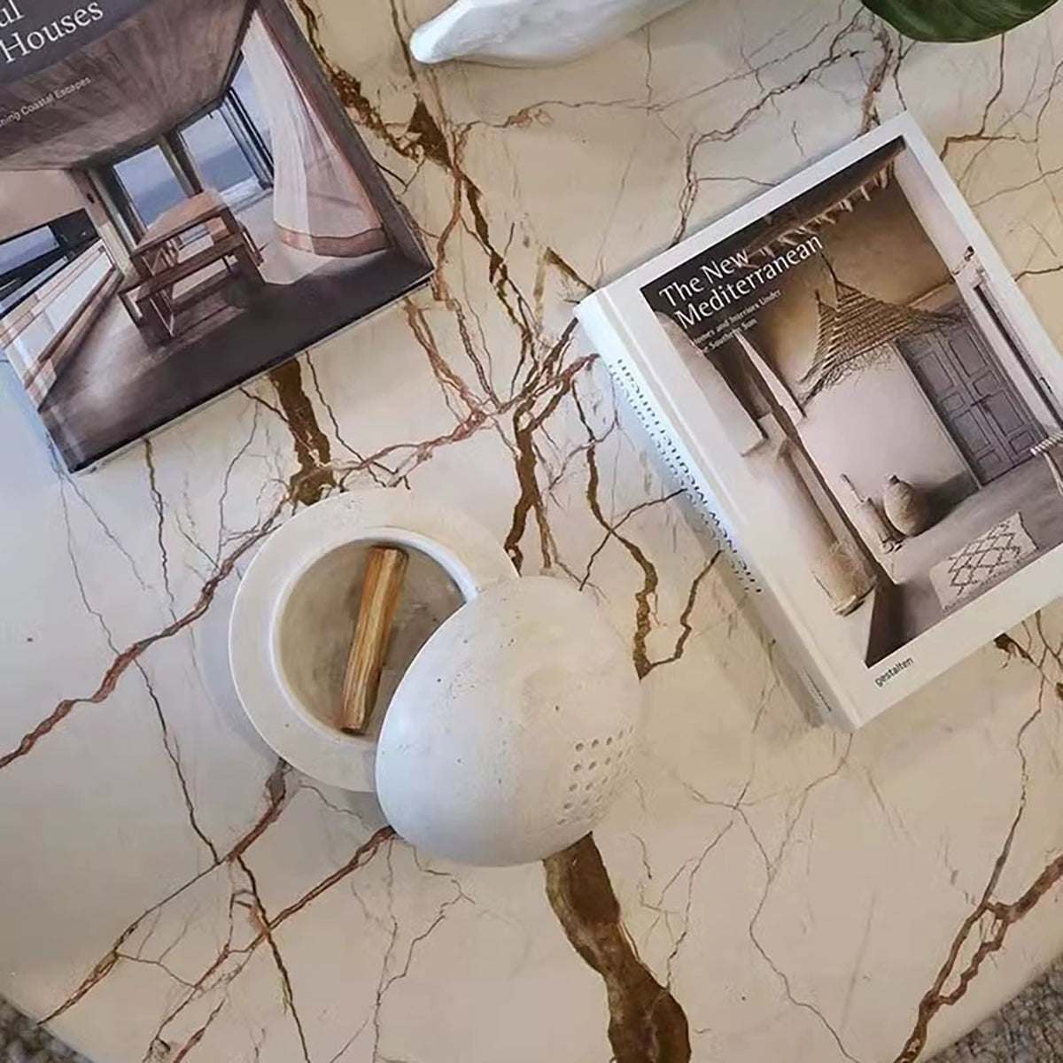 Incense Burner – Elegant Marble Sphere Home Décor and Aromatherapy