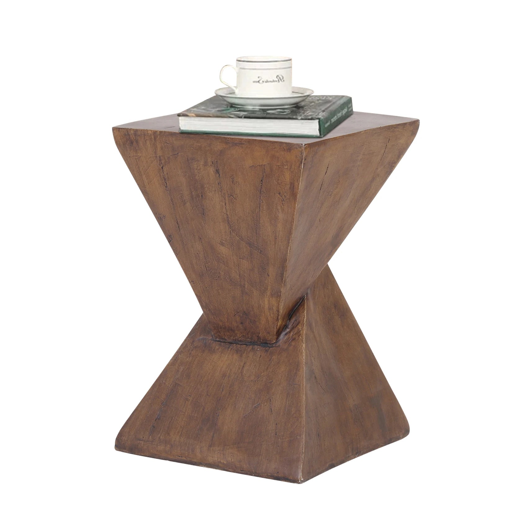 Modern Elegance Lightweight Concrete Side Table for Living Room - Orangme