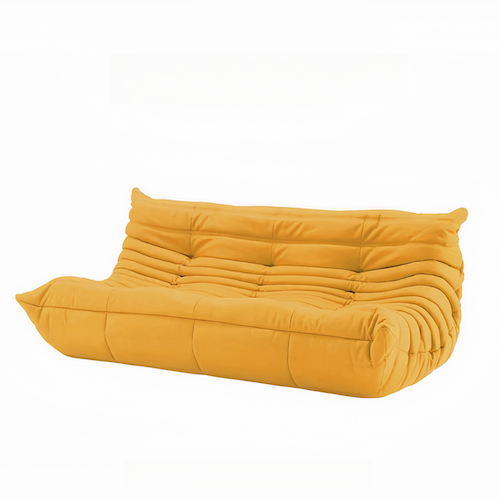 Togo Couch 3-Seater: Luxurious Suede for Comfort & Style - orangme.com