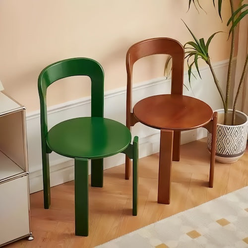 green and walnut dining chairs | orangme.com