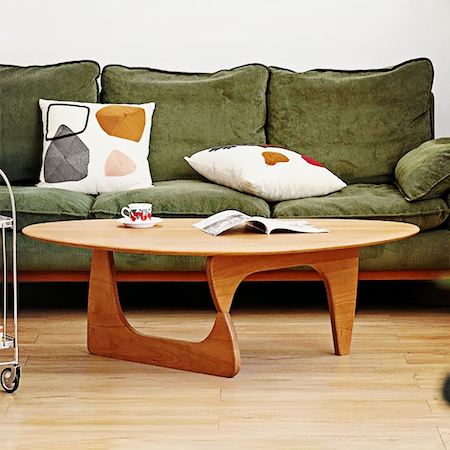 Elegant Dark Wood Coffee Table – Stylish & Durable Design