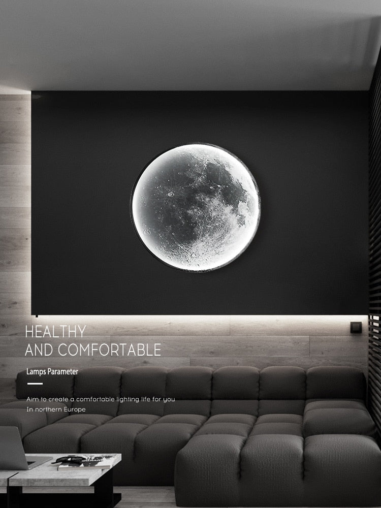 living room moon wall light - orangme.com