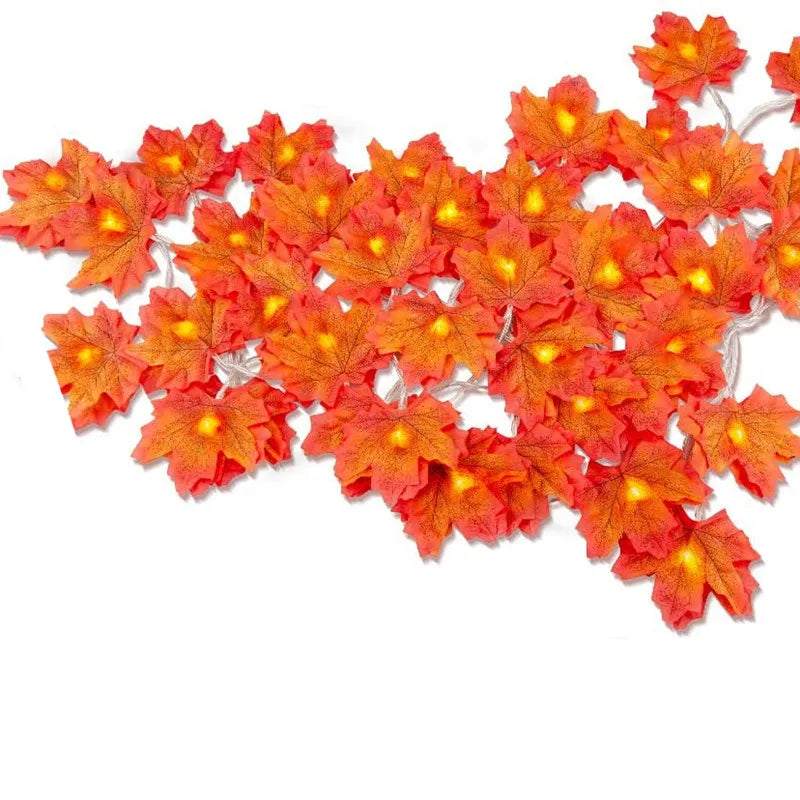Holiday Door Decor | Maple Leaves LED String Light - Orangme