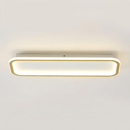 modern gold and white ceiling light - orangme.com