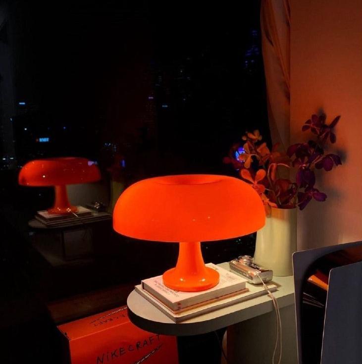 nessino orange mushroom lamp - orangme.com