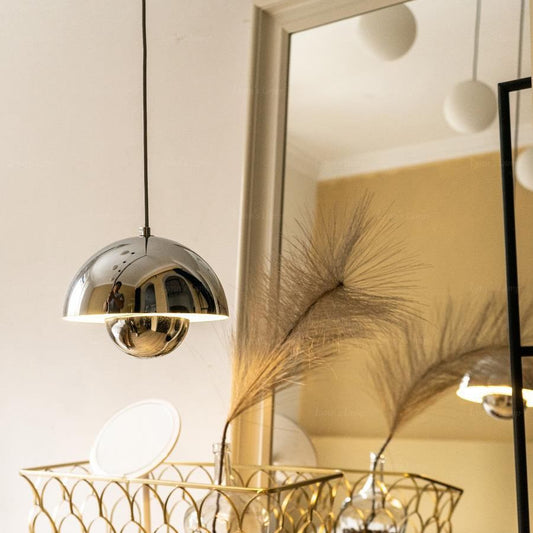 Silver Danish Hanging Lamp | Modern Design - orangme.com