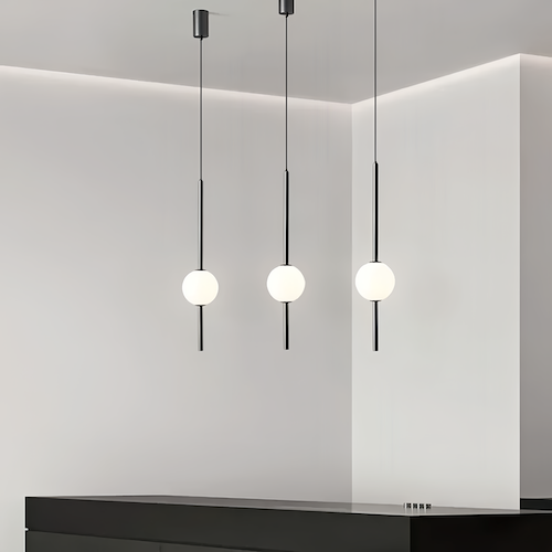 Nordic Black Pendant Light | Postmodern Illumination - Orangme