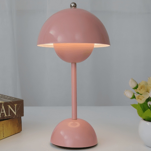 pink mushroom lamp - orangme.com