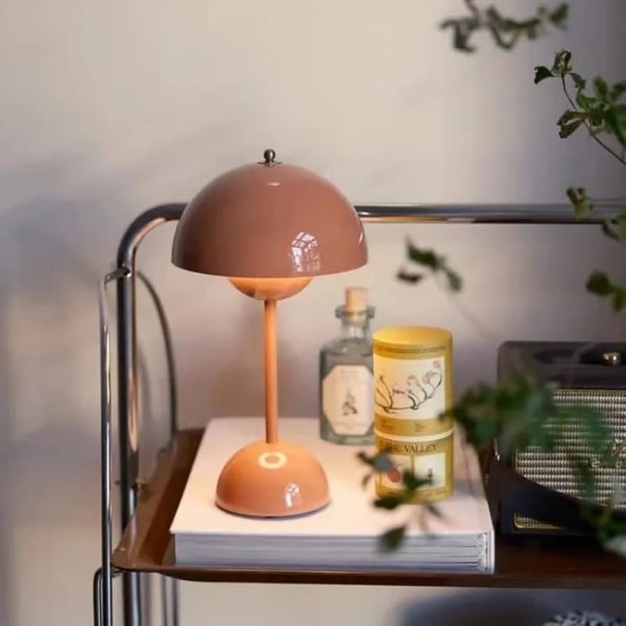 Scandi Mushroom Lamp | Flowerpot Table Lamp - orangme.com