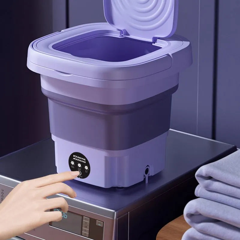 purple portable washing machine - orangme.com