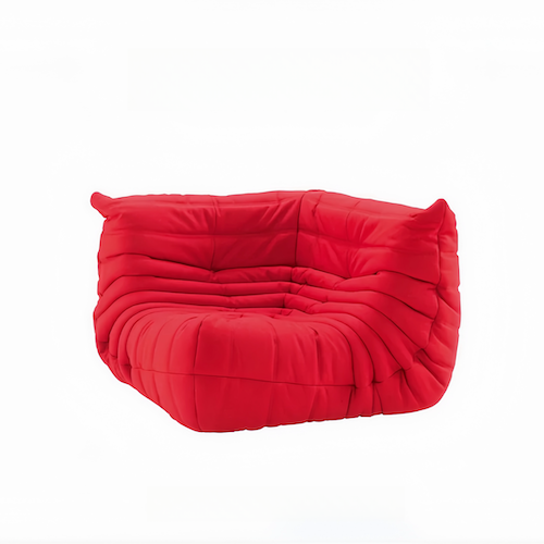 Luxurious suede Togo corner sofa, stylish comfort for modern living rooms - orangme.com