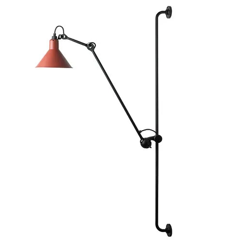 red industrial wall lamp - orangme.com