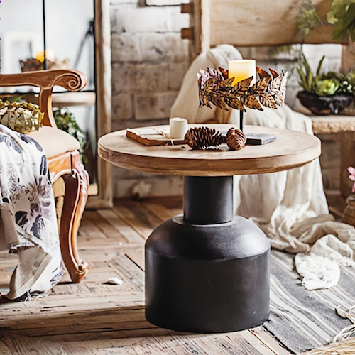 Vintage Round Coffee Table | Vintage-Inspired Elegance for Modern Spaces