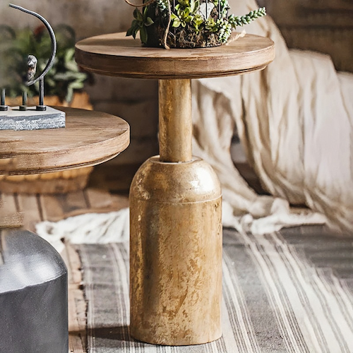 Vintage Round Coffee Table | Vintage-Inspired Elegance for Modern Spaces