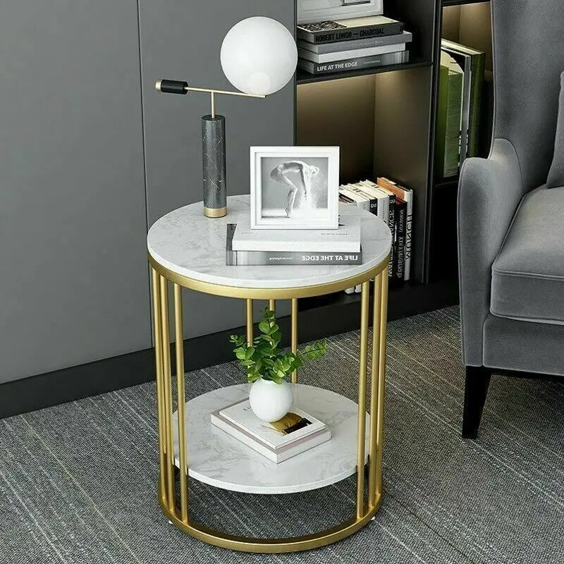 white marble side table - orangme.com