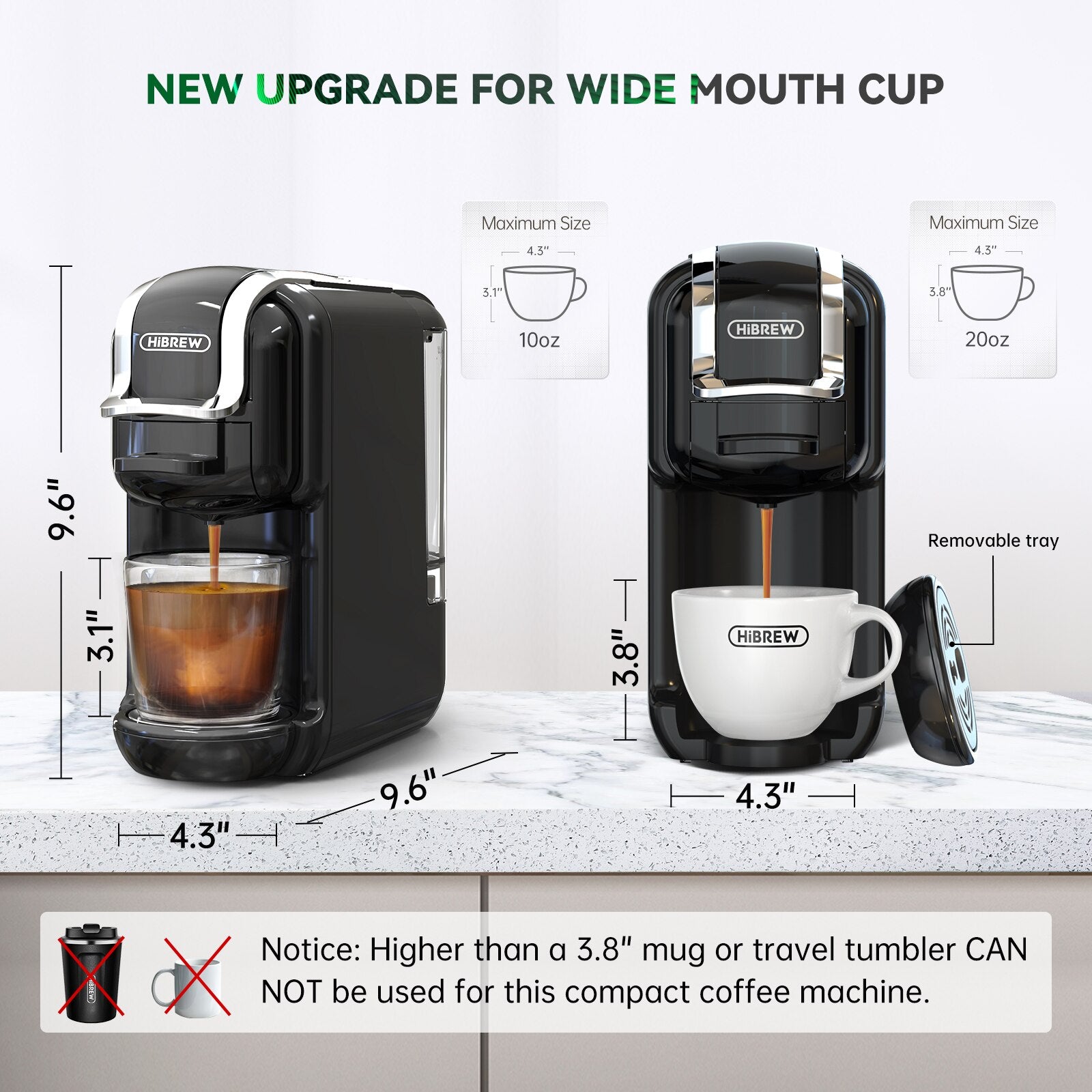 Multiple 5 in 1 White Coffee Maker - Orangme