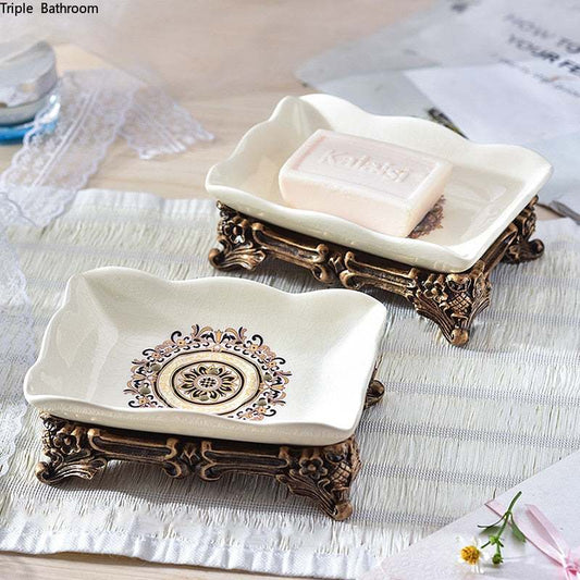 Vintage Charm Soap Dish: Elegant Design with Timeless AppealOrangme