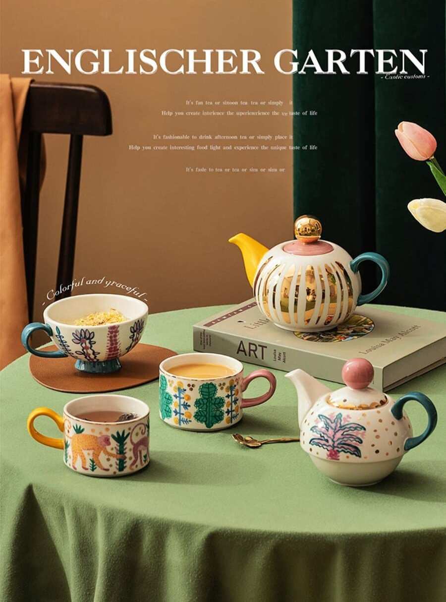 Teeservice aus Keramik, orangme.com